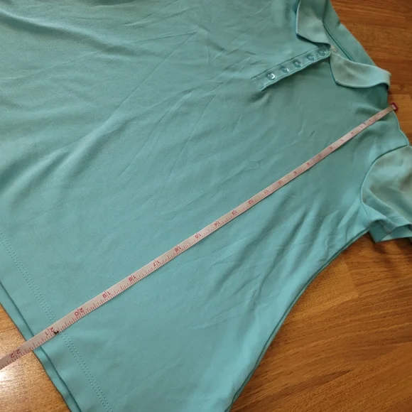 Lands' End teal Polo Shirt x-small - Picture 9 of 9